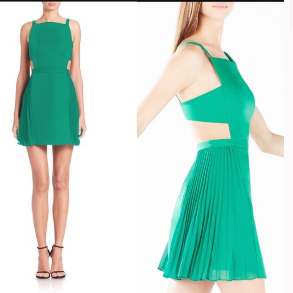 BCBGMAXAZRIA Brielle Dress Emerald Green size 6